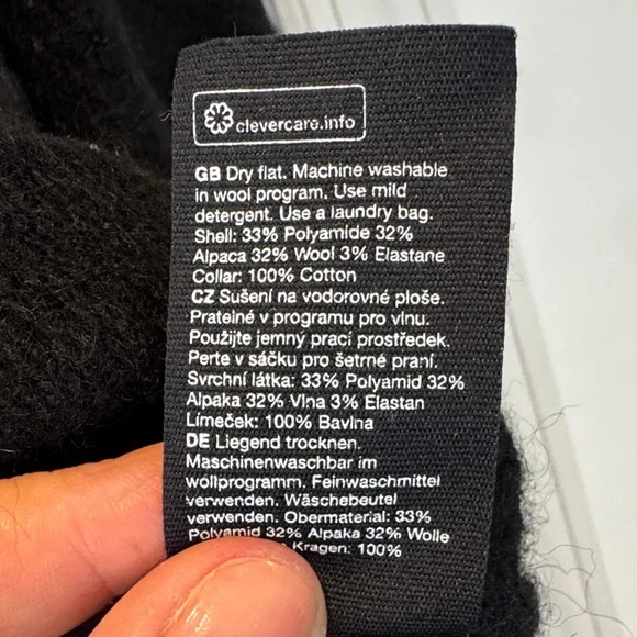 & Other Stories Alpaca Embroidered Statement Collar Knit Cardigan Med - Picture 5 of 11